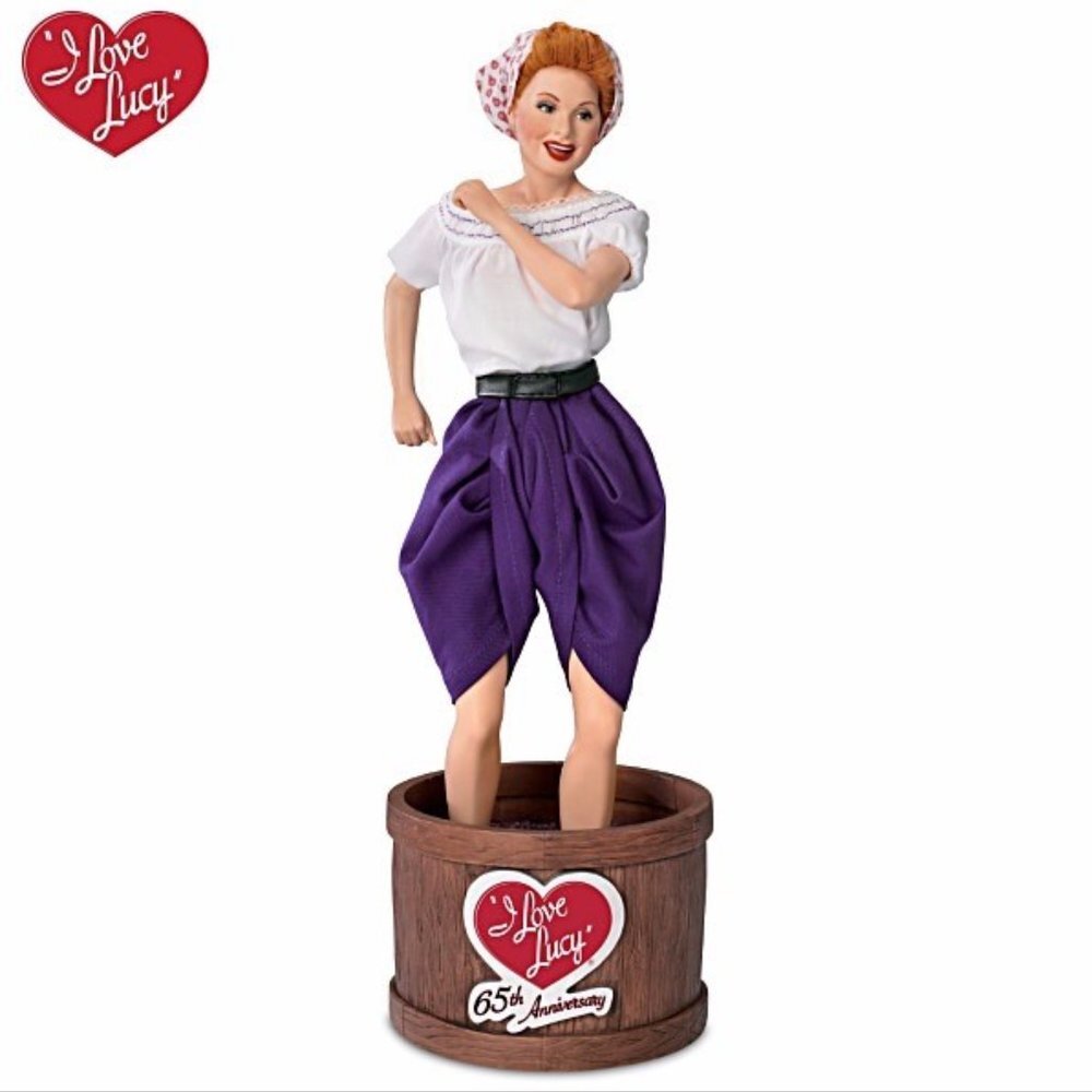 Ashton Drake I Love Lucy 65th Anniversary Grape Stomping Musical Doll